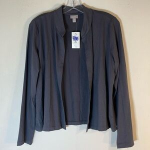 NWT. J Jill Medium Petite Open Front Jersey Jacket.